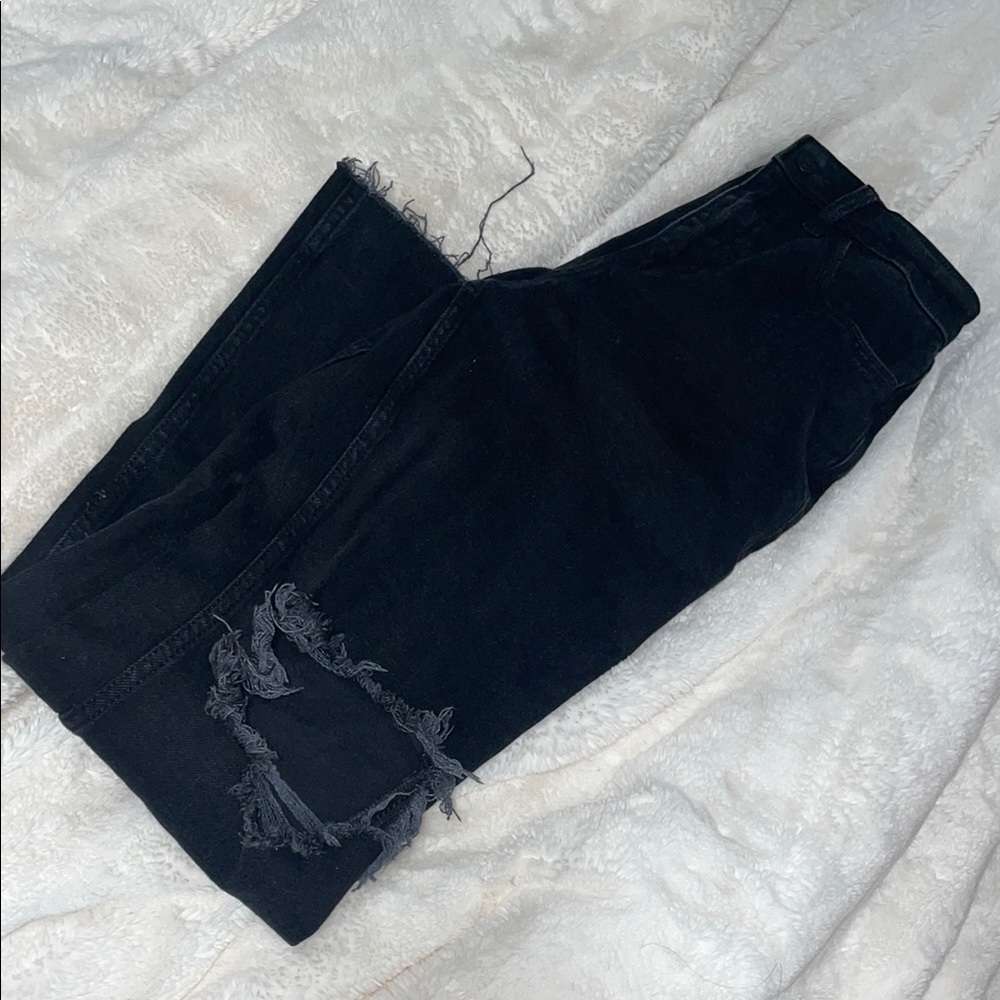 Hollister Black Straight Leg Jeans